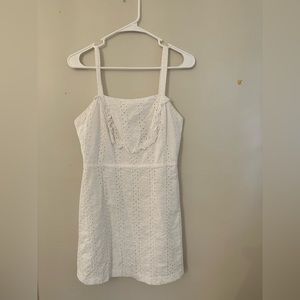 WHITE EYELET DRESS